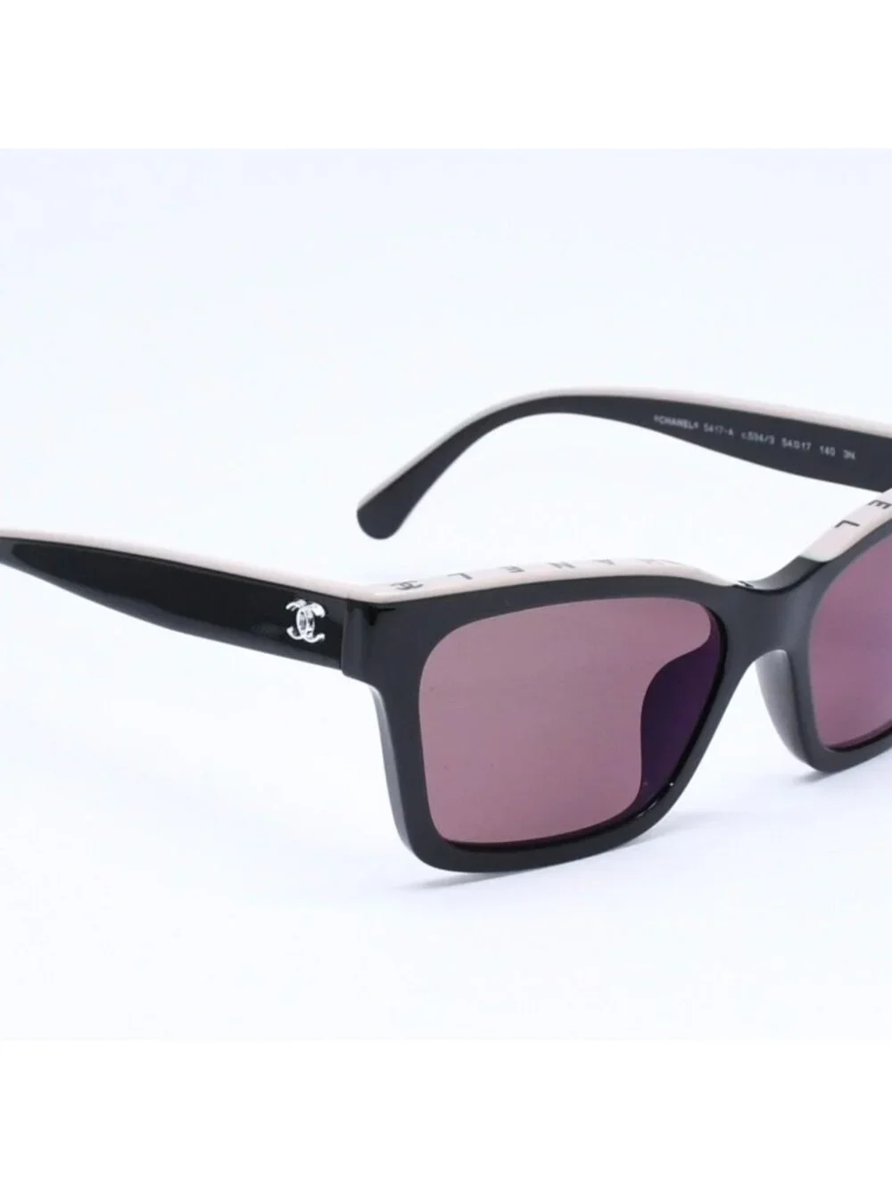 Chanel Sunglasses Eyewear CC Logo Black Greige